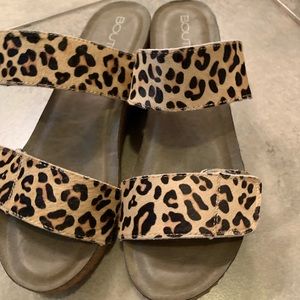 Leopard wedges